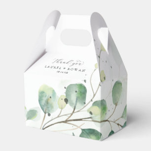 Elegant Greenery Thank You Favour Box