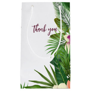 Elegant Greenery Wedding Favour Gift Bag