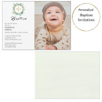 Elegant Greenery Wreath Orthodox Christian Baptism