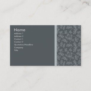 Elegant Grey Business Card