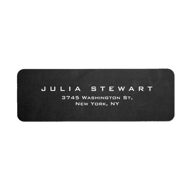 Elegant Grey Chalkboard Professional Modern (Front)