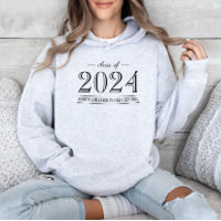 Elegant Grey Class of 2026 School Name