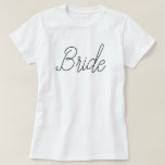 Elegant grey Flowers bride T-Shirt<br><div class="desc">Class Of 2021.</div>