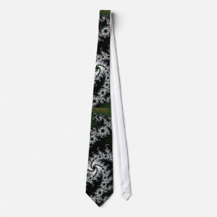 Elegant Grey fractal tie