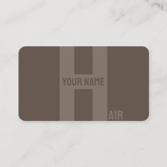 Elegant grey minimal majestic hairstylist business card (Front)