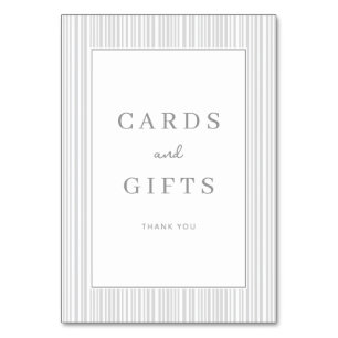 Elegant Grey Minimalist Thank You Card