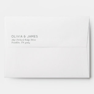 Elegant Grey Minimalist Typographic Envelope