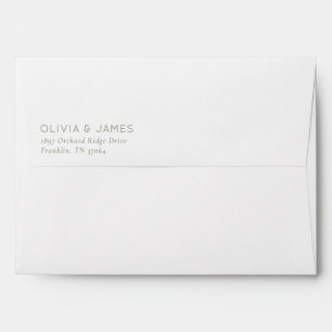 Elegant Grey Minimalist Typographic Envelope