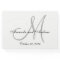 Elegant Grey Monogram with Photo Wedding