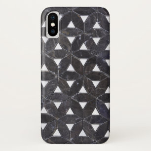 elegant Grey Mosaic flower of life Tile pattern Case-Mate iPhone Case