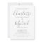 Elegant Grey Signature Script Engagement Party  