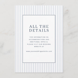Elegant Grey Striped Minimalist Enclosure Card