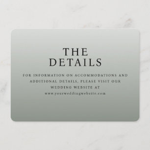 Elegant Grey Typographic Enclosure Card
