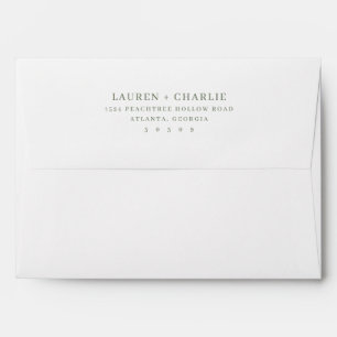 Elegant Grey Typographic Envelope