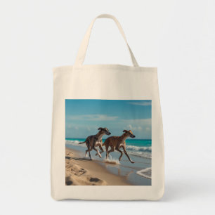 Elegant Greyhound Grocery Tote