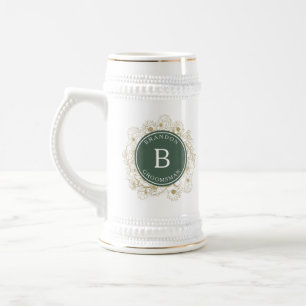 Elegant Groomsmen Beer Stein