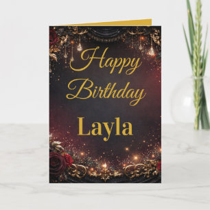 Elegant Grunge For Anyone Birthday Card