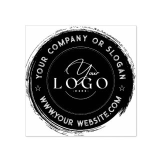 ELEGANT GRUNGE ROUND STAMP | Custom Business Logo