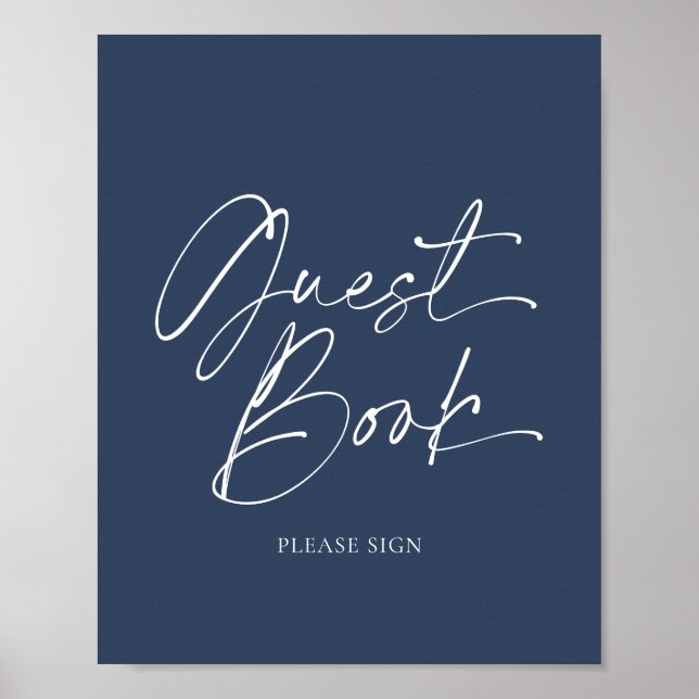 Elegant Guest Book Sign Calligraphy (Front)