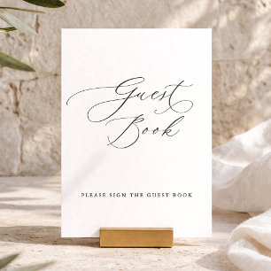 Elegant Guest Book Sign Invitation