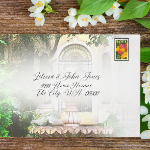 Elegant Hacienda & White Doves Mexican Wedding Envelope