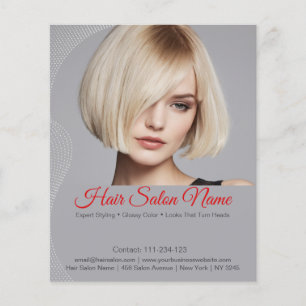 Elegant Hair Salon Flyer – Customisable Services