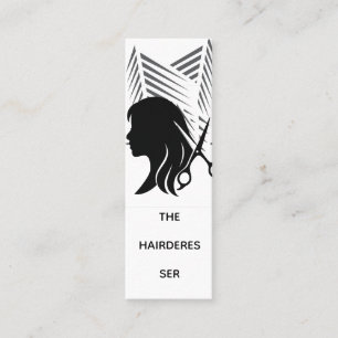 Elegant Hair Salon Silhouette Business Card