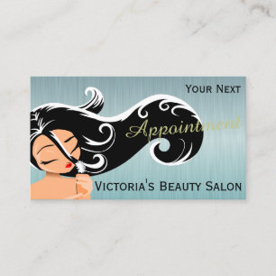 Elegant Hair Stylist Appointment Cards