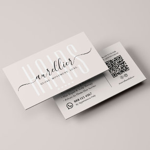 Elegant Hair Stylist Balayage Specialist Sand Business Card