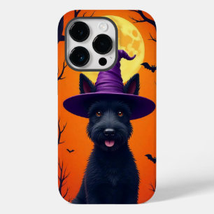 🐶✨ Elegant Halloween Black Dog Artistic Minimal  Case-Mate iPhone 14 Pro Case