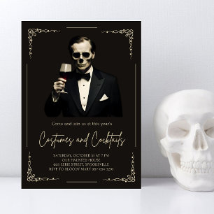 Elegant Halloween Costume Party Invitation