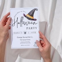 Elegant Halloween Invitation for Company Office