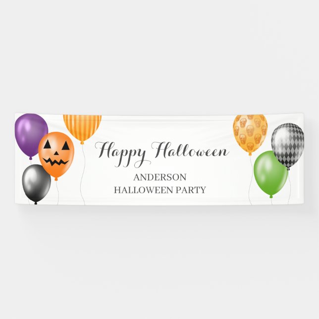 Elegant Halloween Party  Banner (Horizontal)