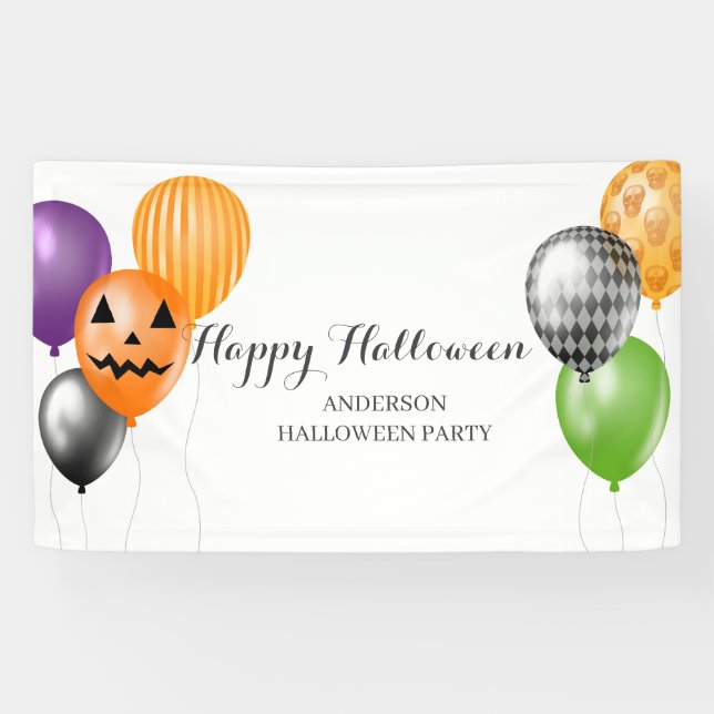 Elegant Halloween Party  Banner (Horizontal)