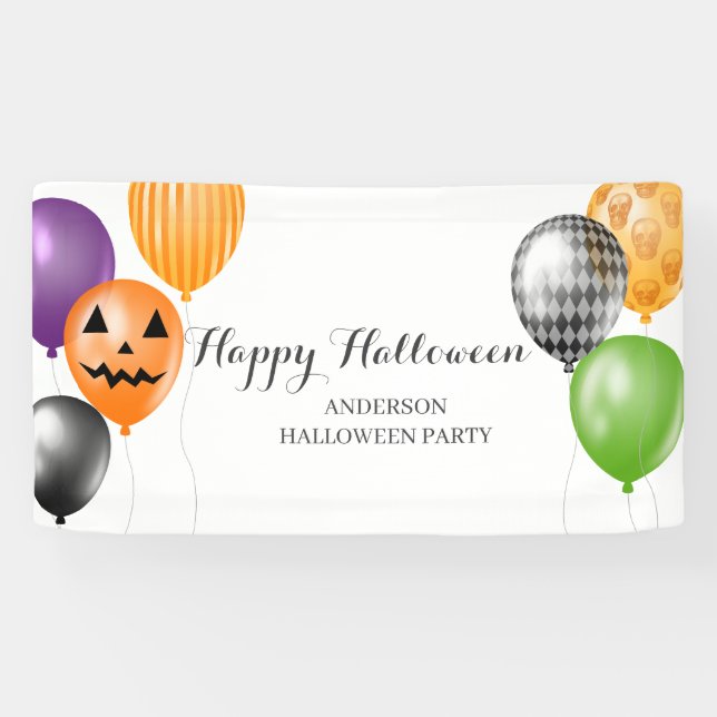 Elegant Halloween Party  Banner (Horizontal)