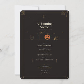 Elegant Halloween Party Invitation