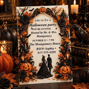 Elegant Halloween Party Invitation