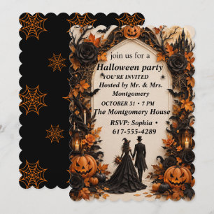 Elegant Halloween Party Invitation