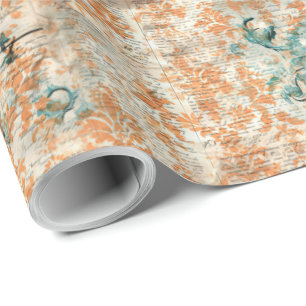 Elegant Halloween Toile  Wrapping Paper