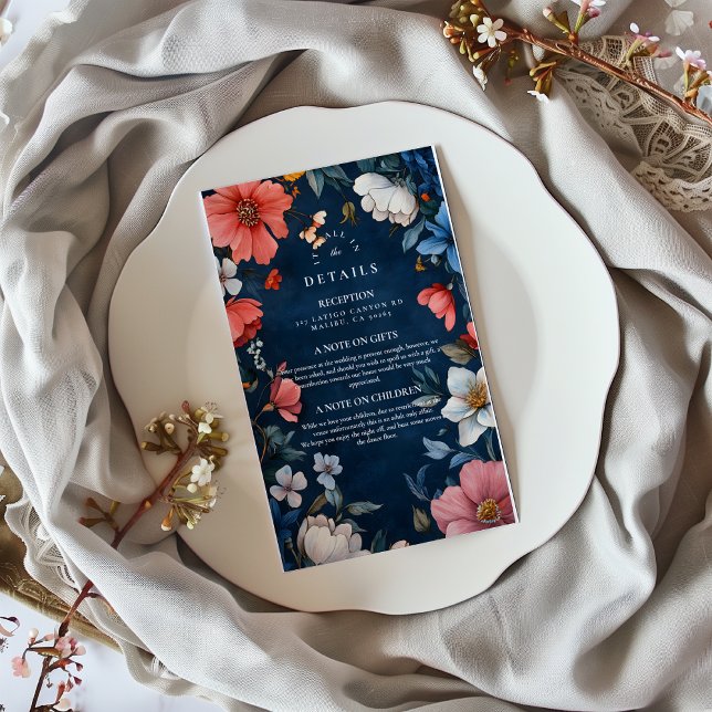 Elegant Halloween Wedding Enclosure Card (Creator Uploaded)