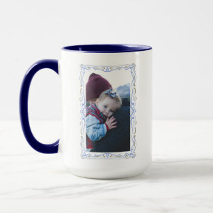 Elegant Hand Drawn Frame Custom Image Mug