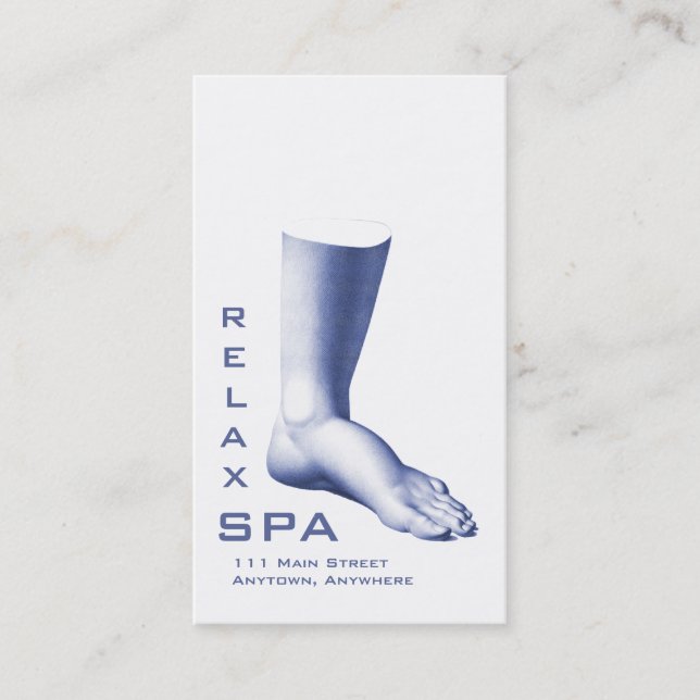 Elegant Hand & Foot SPA, Manicure, Pedicure Appointment Card (Front)