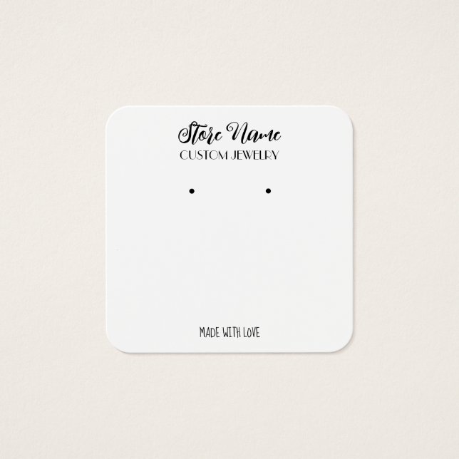 Elegant Hand made earring Profile Card (Front)