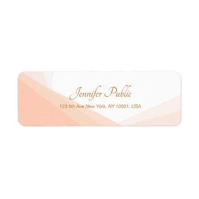 Elegant Hand Script Name Modern Simple Return (Front)