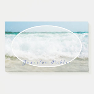 Elegant Hand Script Name Waves Oil Colours Templat Post-it Notes