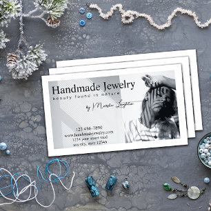 Elegant Handmade Jewelry Business Card