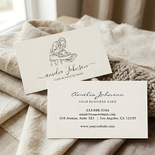 Elegant Handmade Sculptor & Pottery Ceramic Artist Business Card