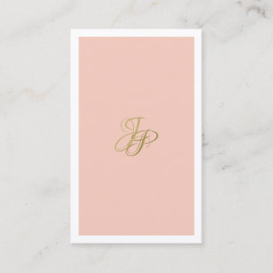 Elegant Handwriting Monogram Modern Template Business Card