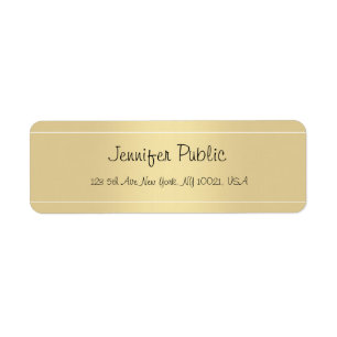 Elegant Handwriting Script Gold Template Modern