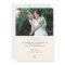 Elegant Handwriting Wedding Photo Thank You Card